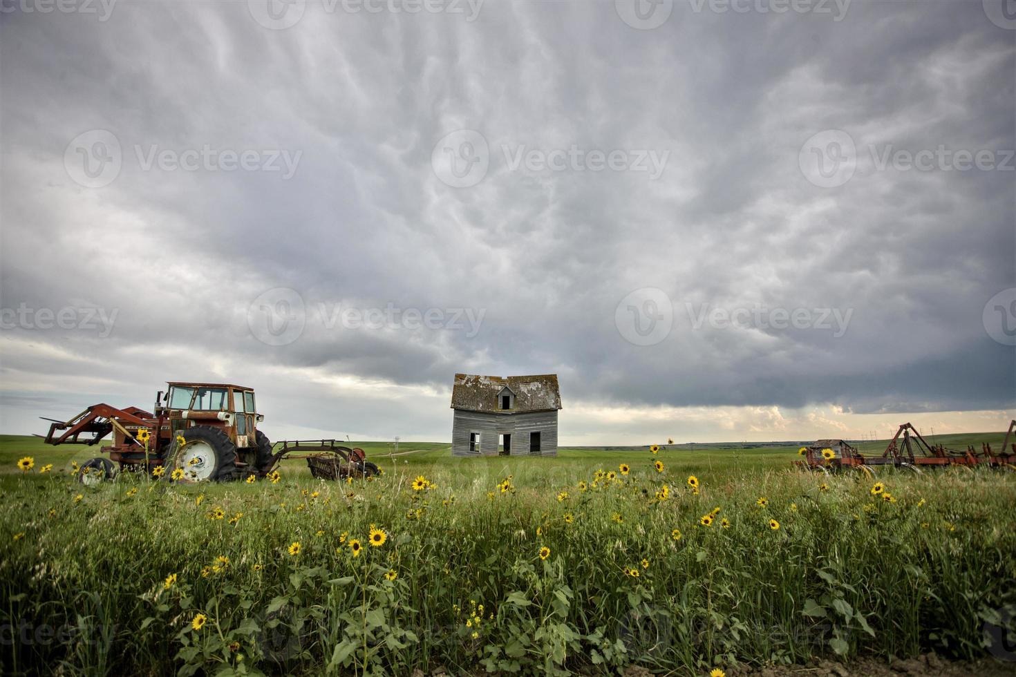 prairie onweerswolken canada foto