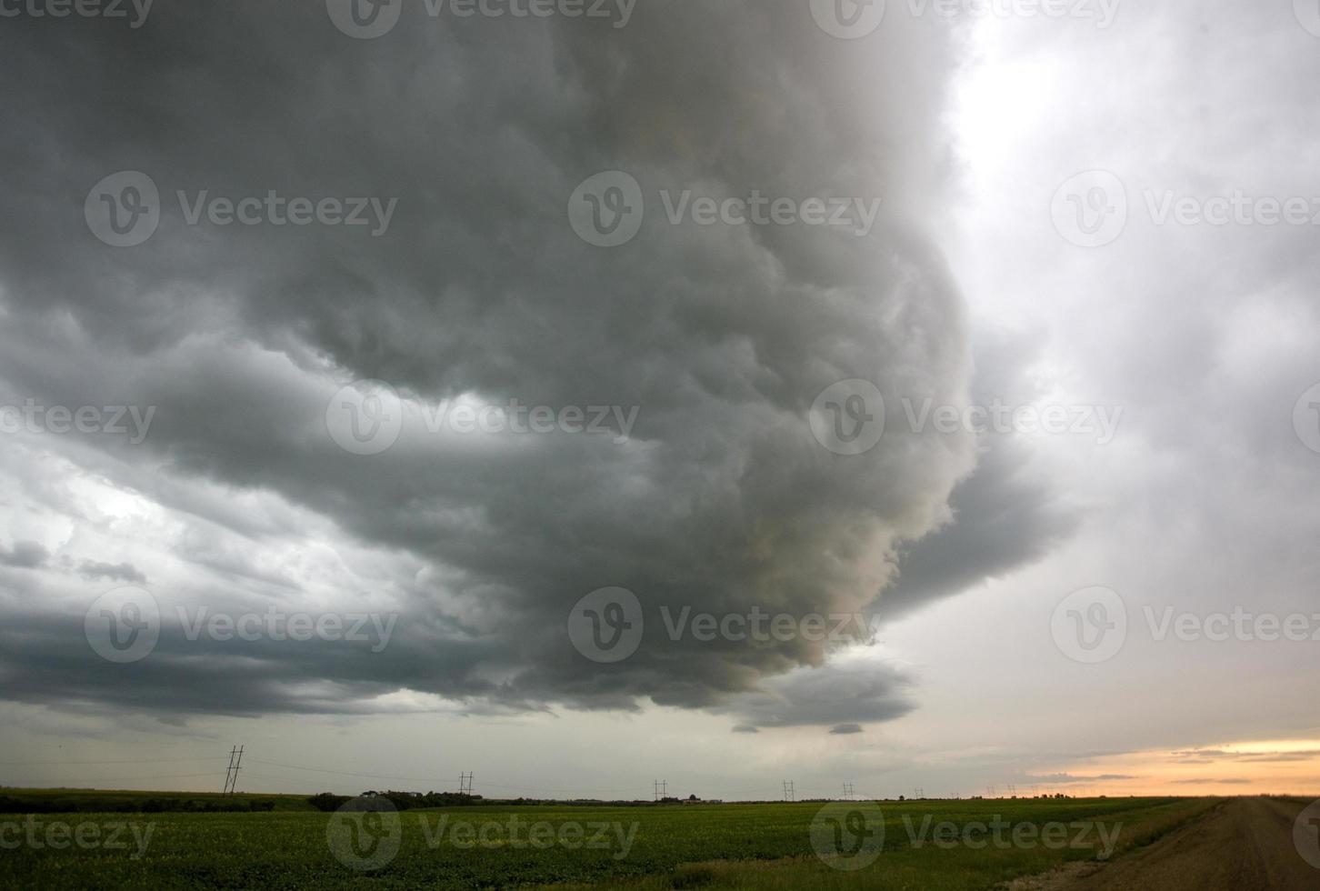 prairie onweerswolken canada foto