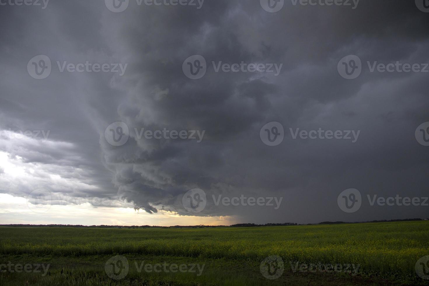 prairie onweerswolken canada foto