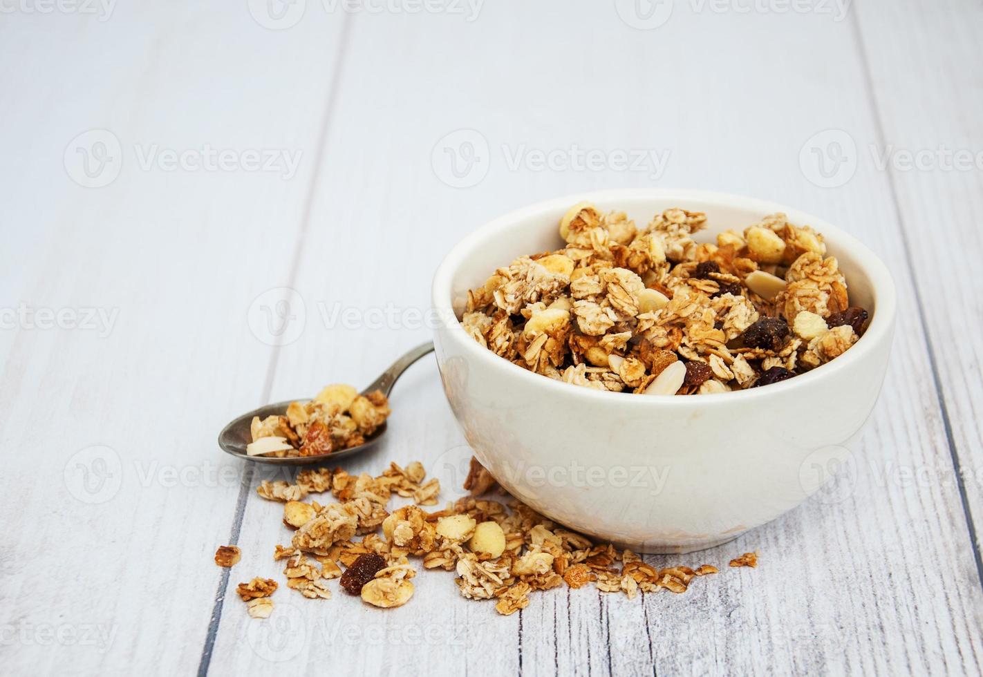 kom met granola foto