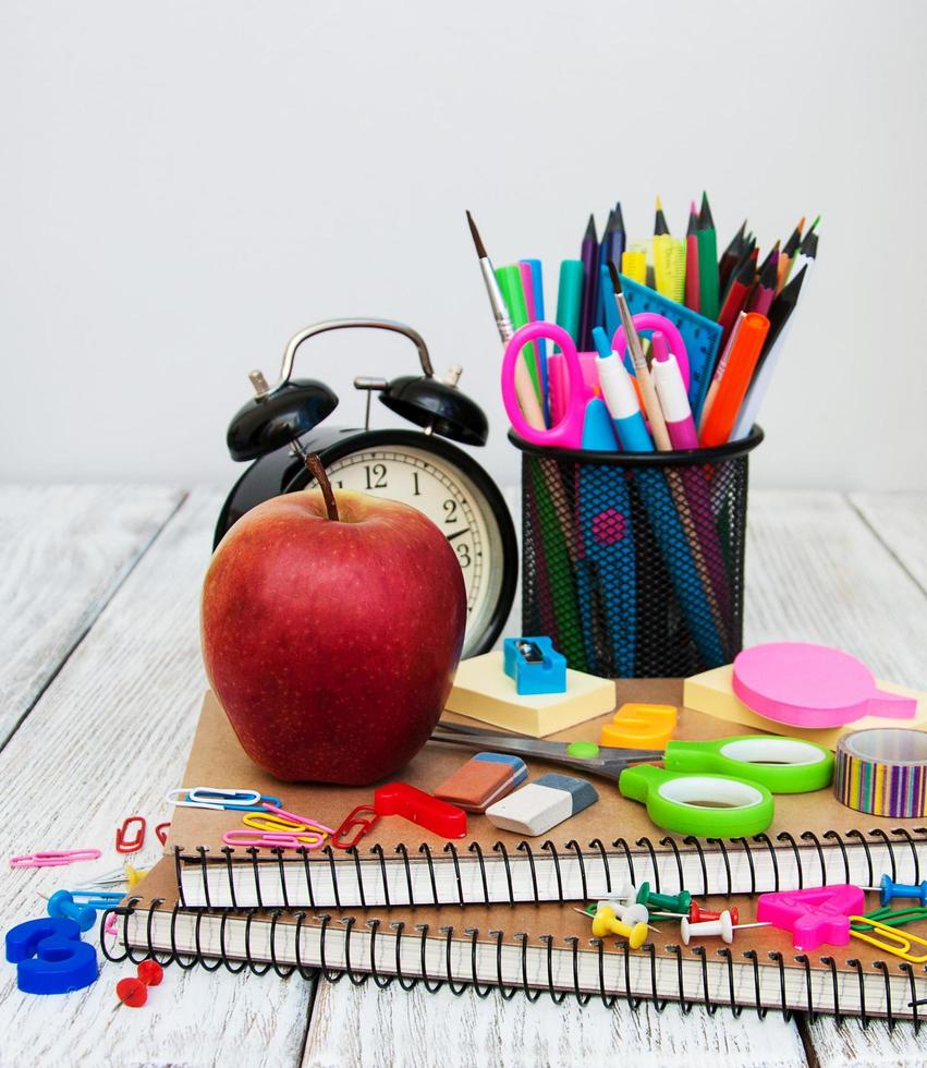 school kantoorbenodigdheden foto