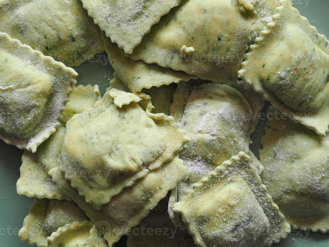 vegetarisch agnolotti pasta eten foto