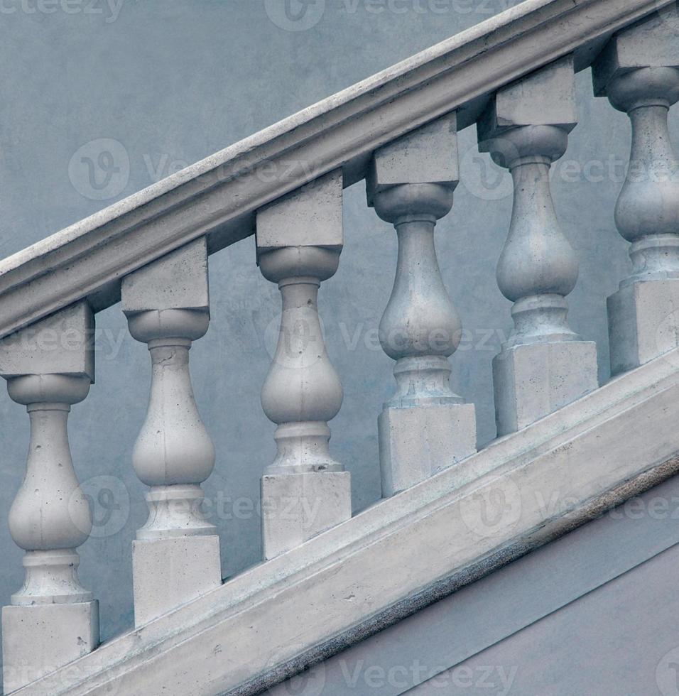 oude barokke balustrade foto