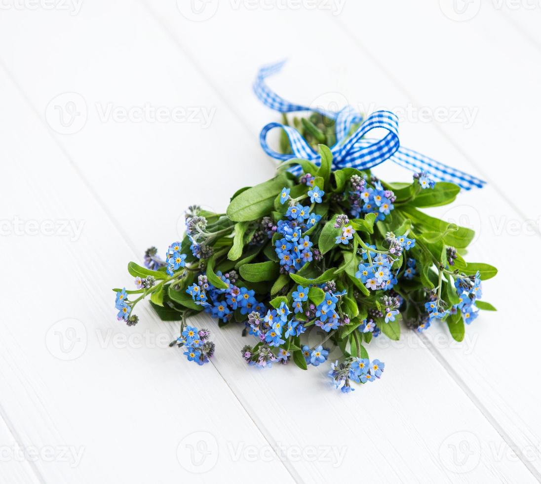 vergeet-mij-nietjes bloemen boeket foto