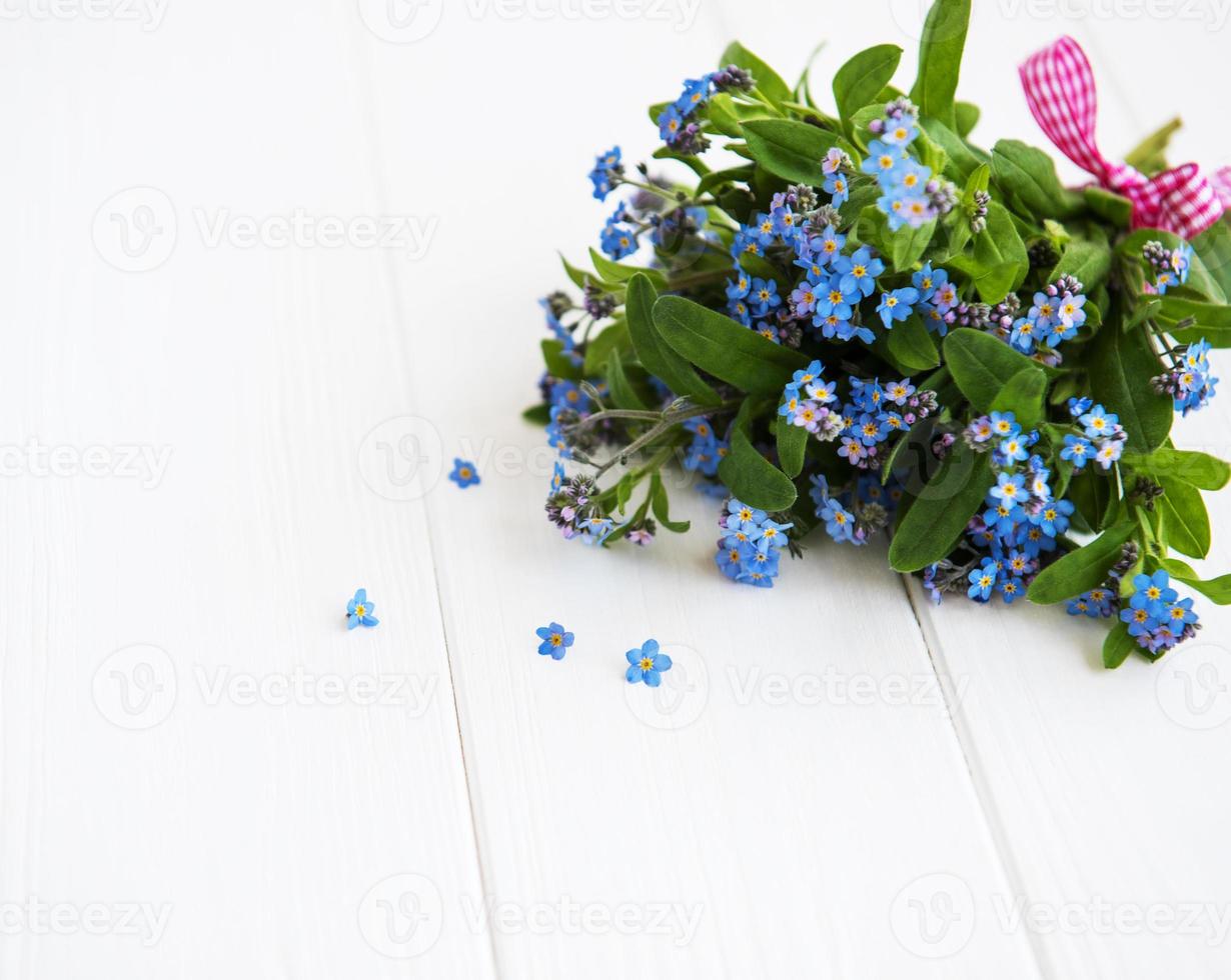 vergeet-mij-nietjes bloemen boeket foto