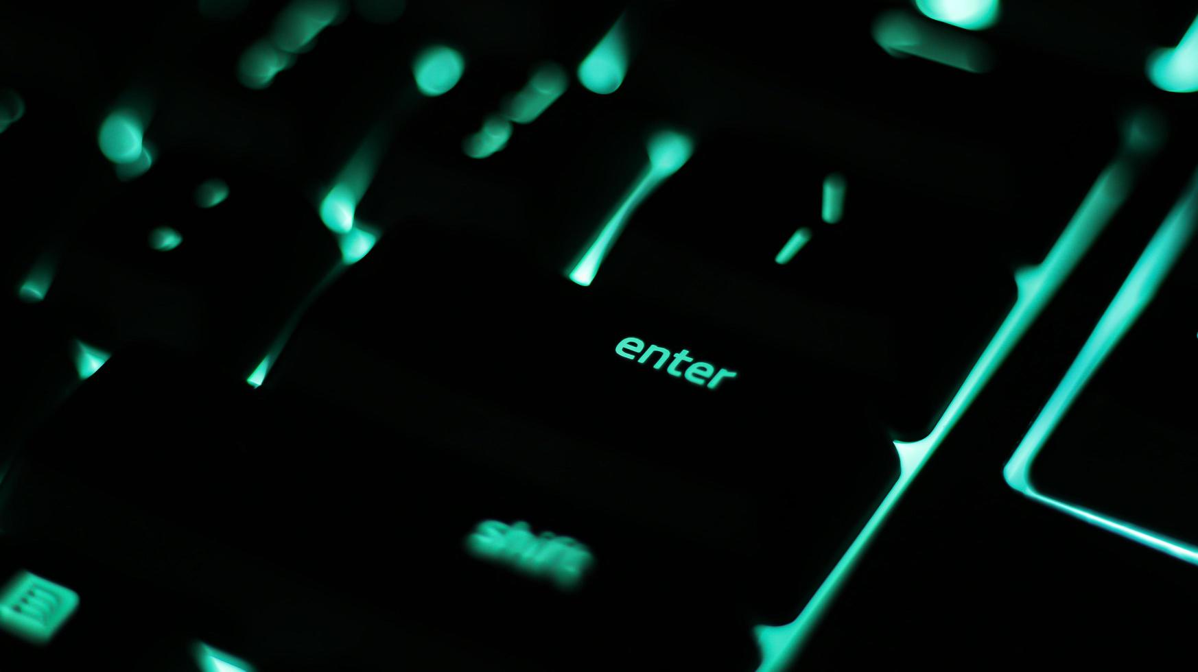 gaming-toetsenbord met led-achtergrondverlichting foto