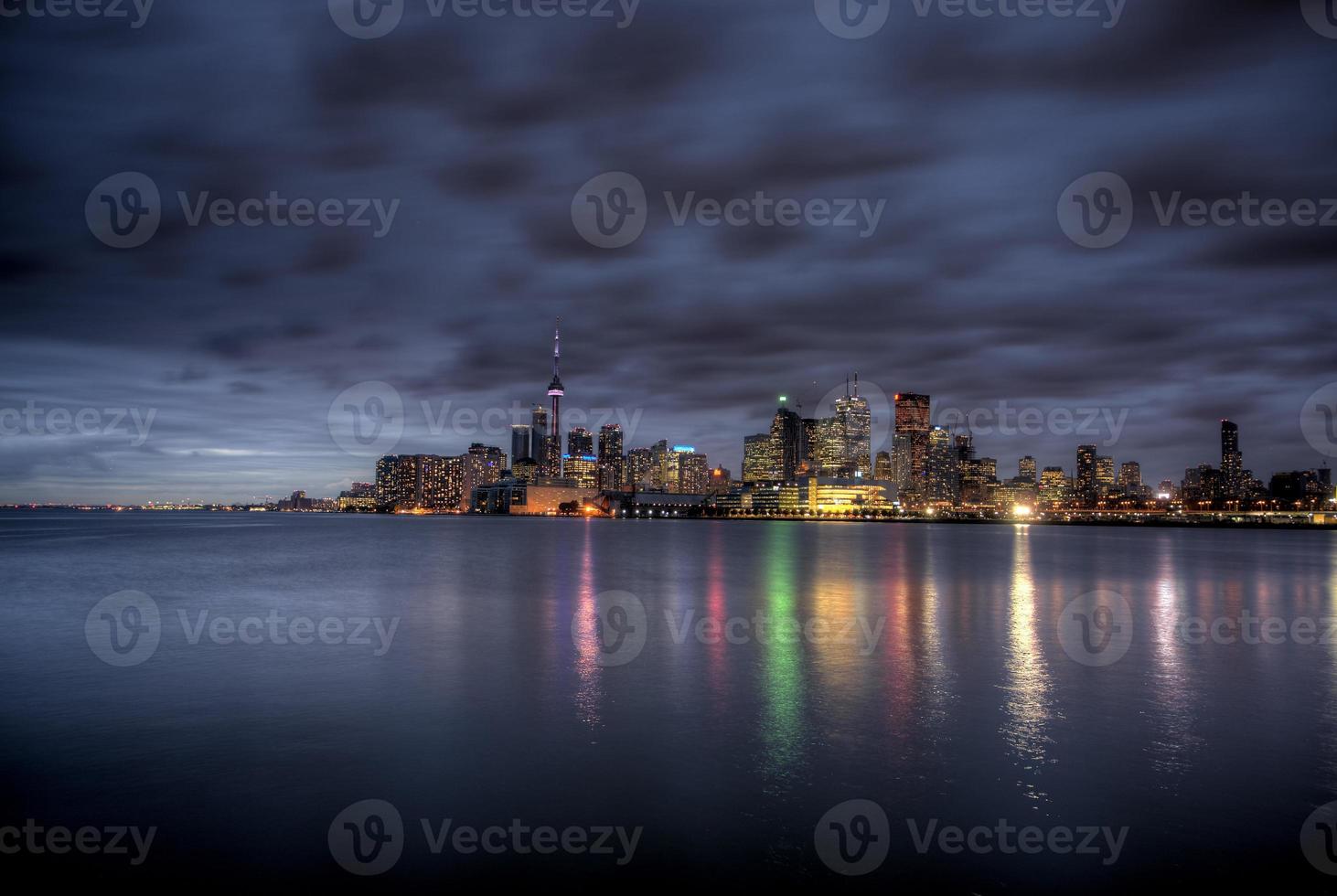 nachtopname toronto city foto