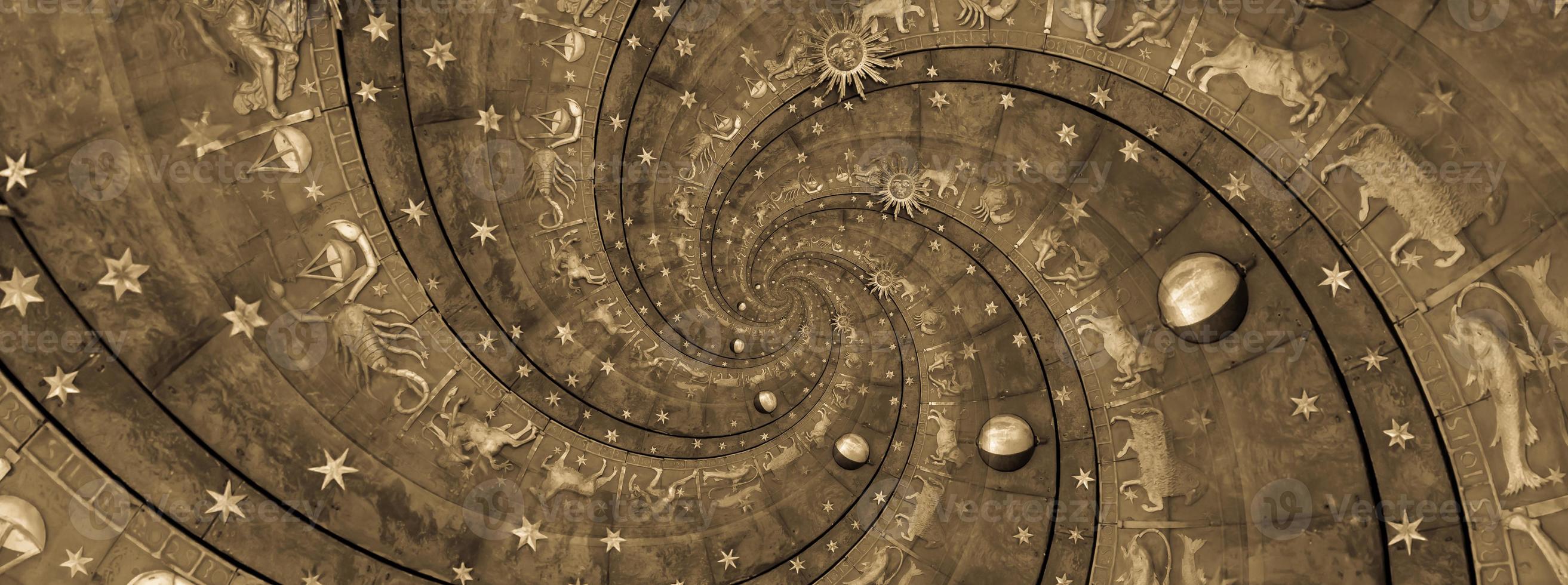 abstracte oude conceptuele achtergrond over mystiek, astrologie, fantasie foto