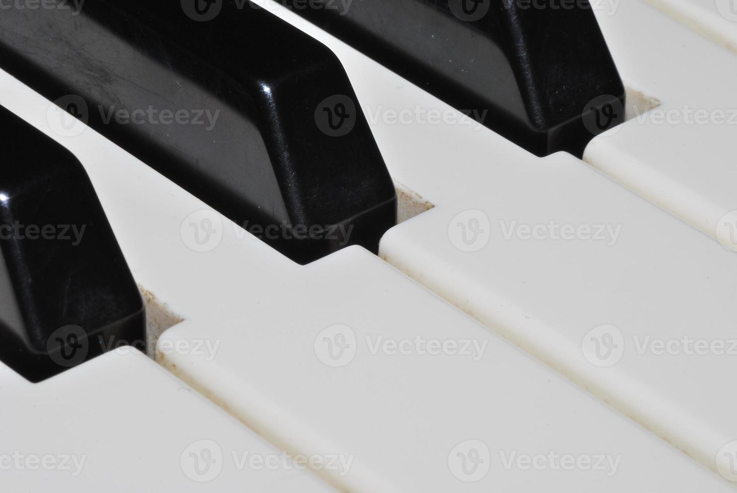 close-up van een piano foto