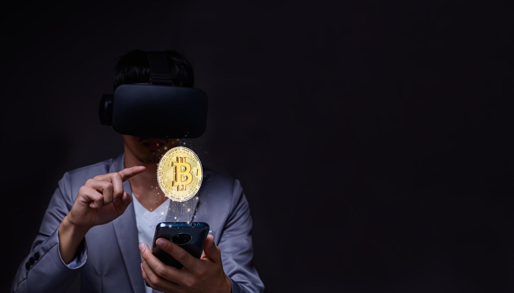 handel handel crypto valuta munten bitcoin uitwisselingen investeren metaverse aandelen foto