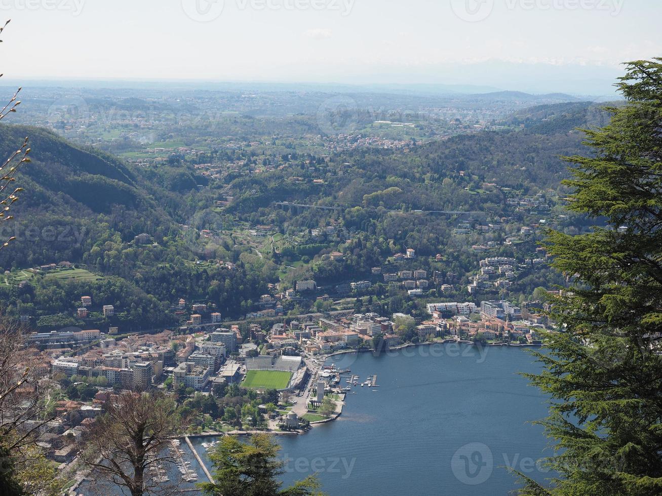 luchtfoto van como foto