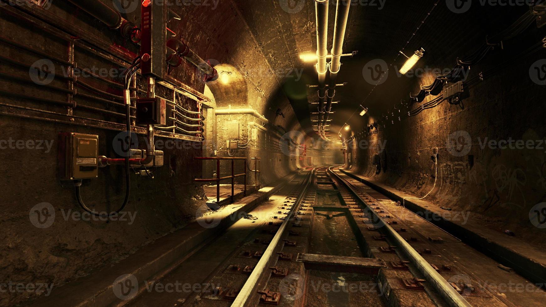 diepe metrotunnel in aanbouw foto