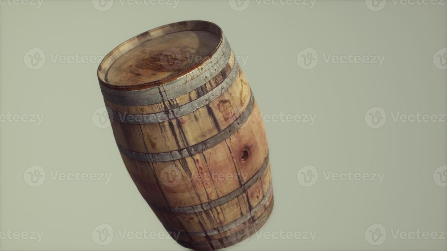 klassiek oud verroest houten vat foto