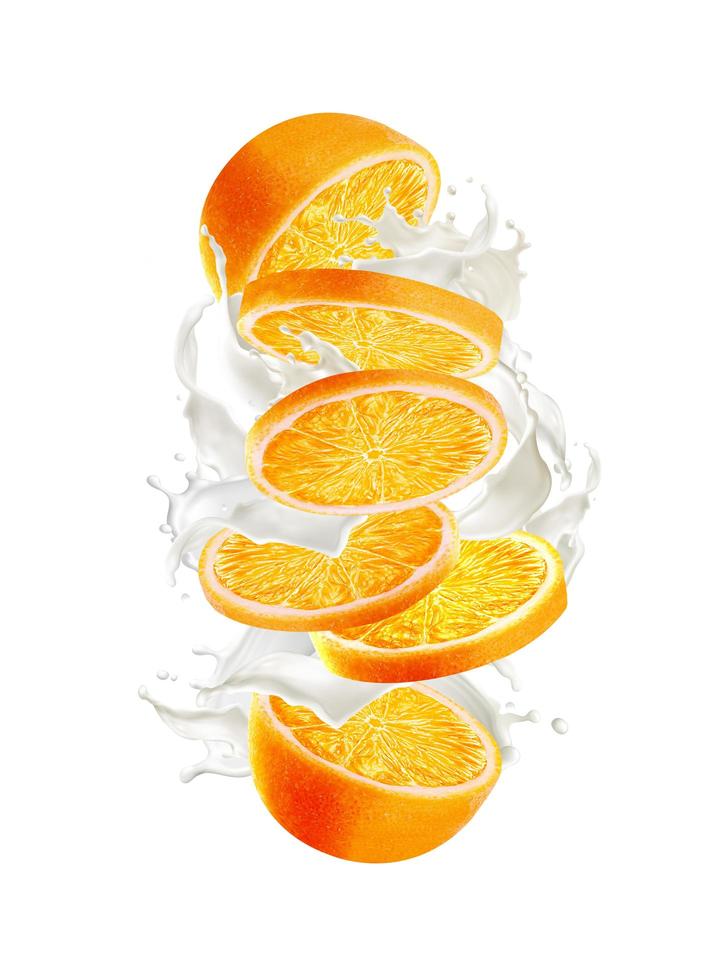 sinaasappel ang melk foto