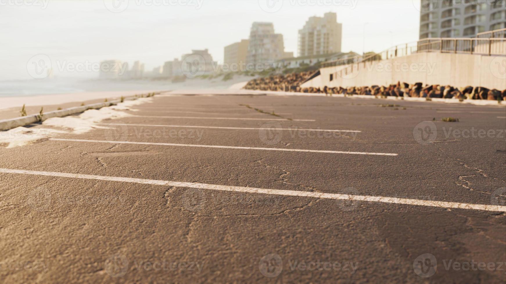 auto parkeren op het strand in Californië foto