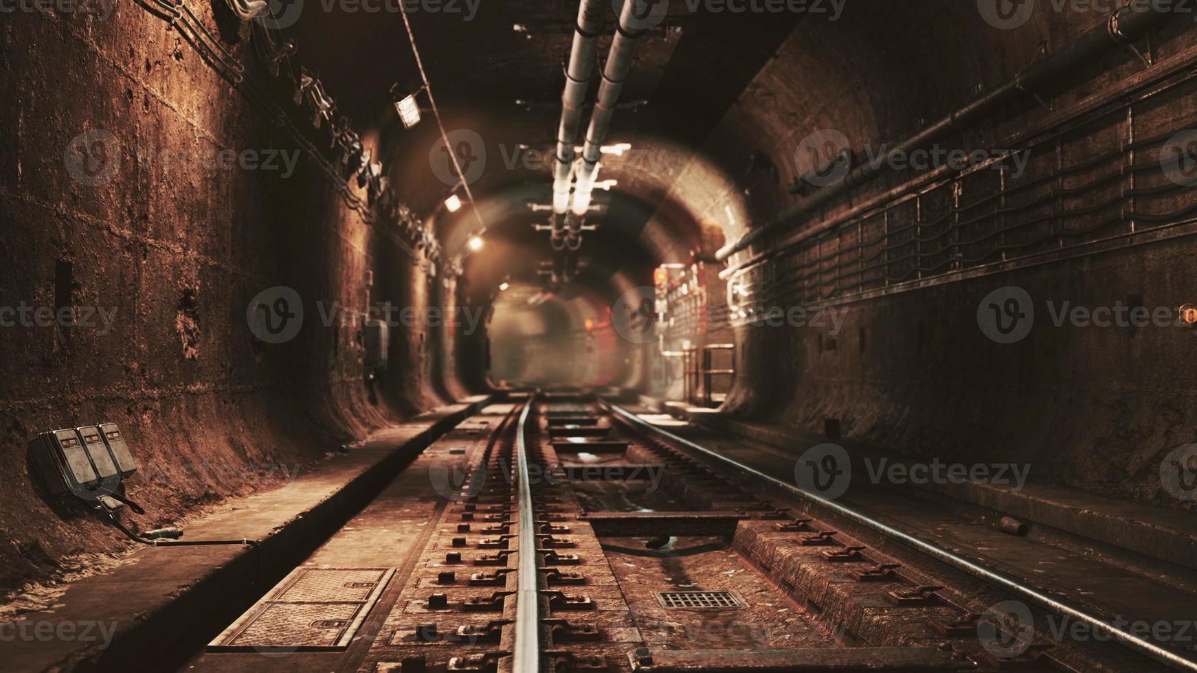 diepe metrotunnel in aanbouw foto