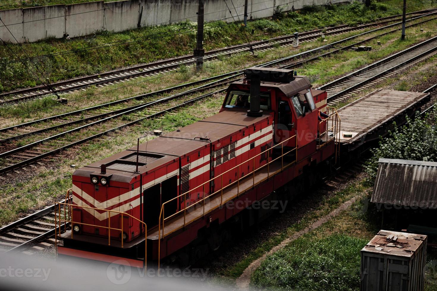 diesellocomotief spoor foto