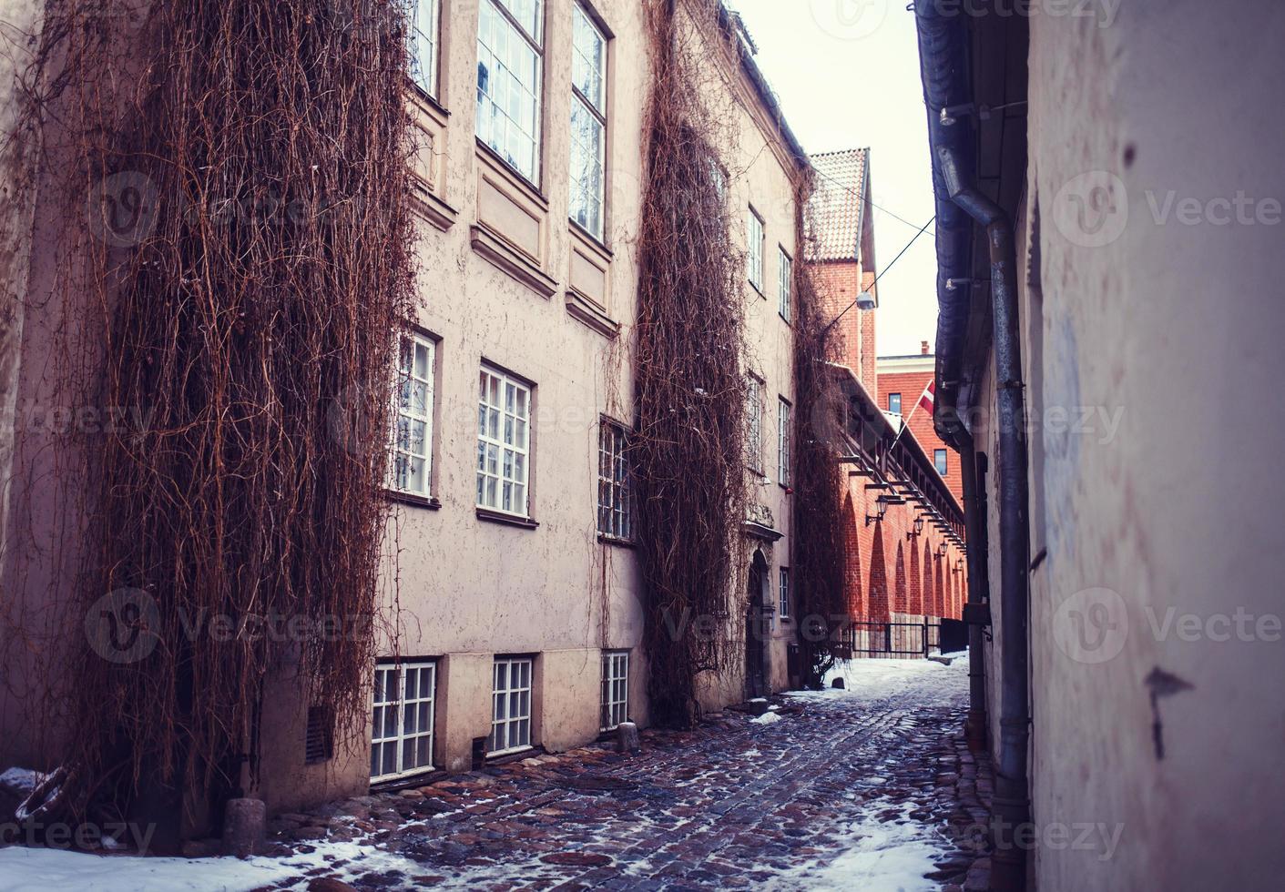 winter stad riga foto