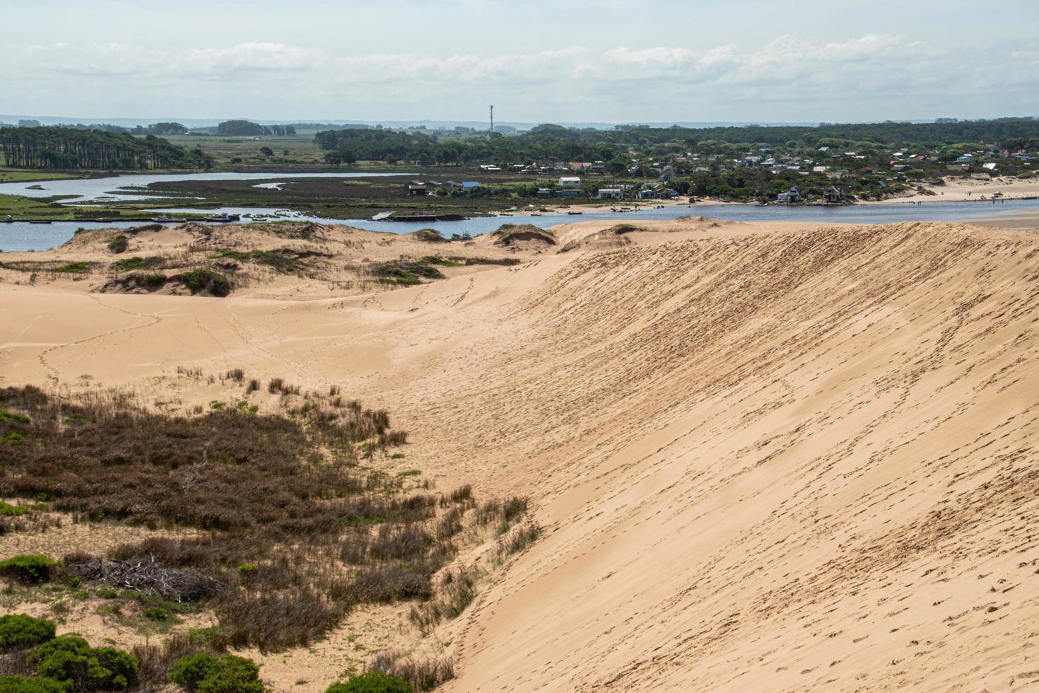 zandduinen in uruguay foto