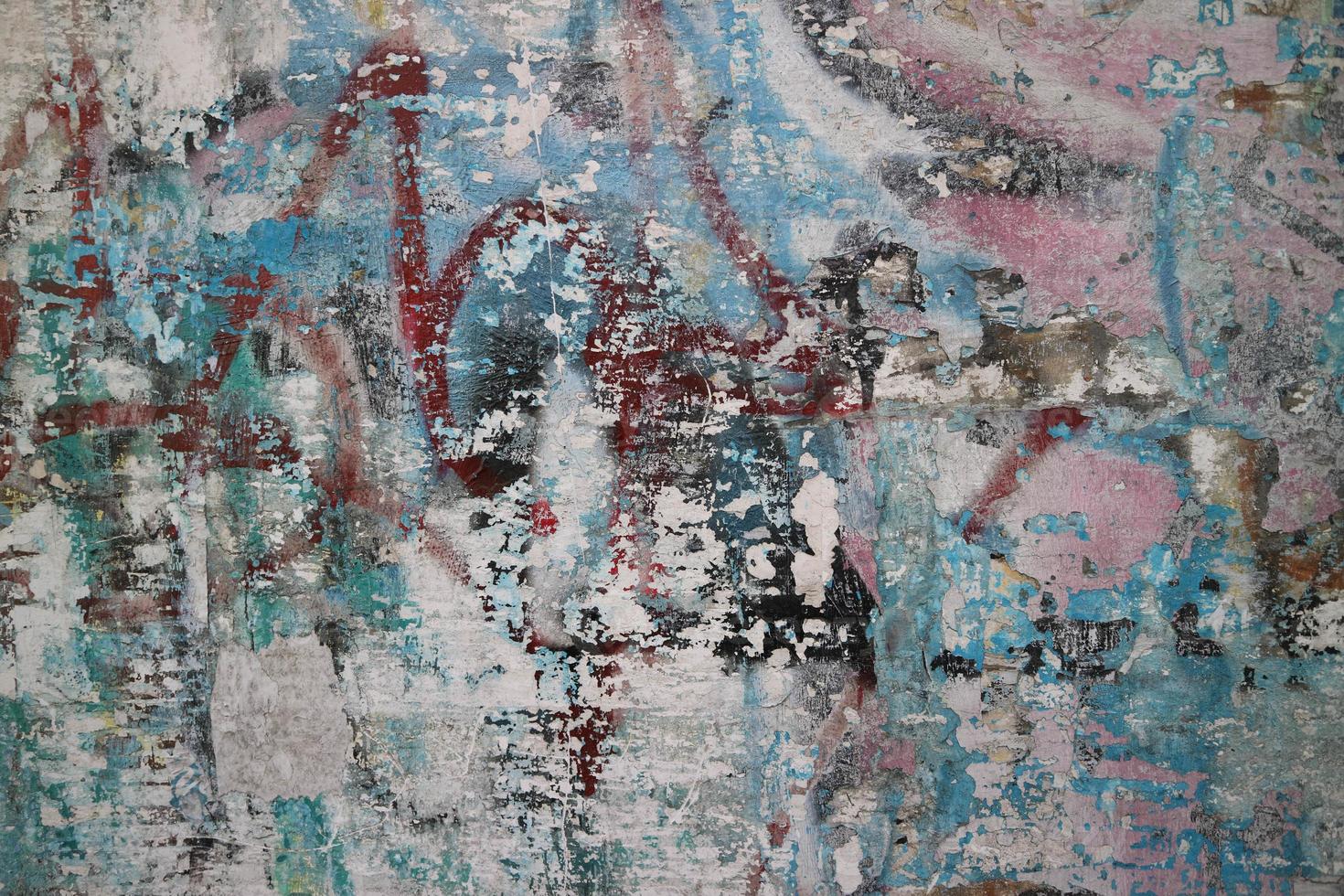 abstracte kleurrijke stedelijke straatkunst graffiti textuur achtergrond. close-up van stedelijke moderne kunst muurverf. foto