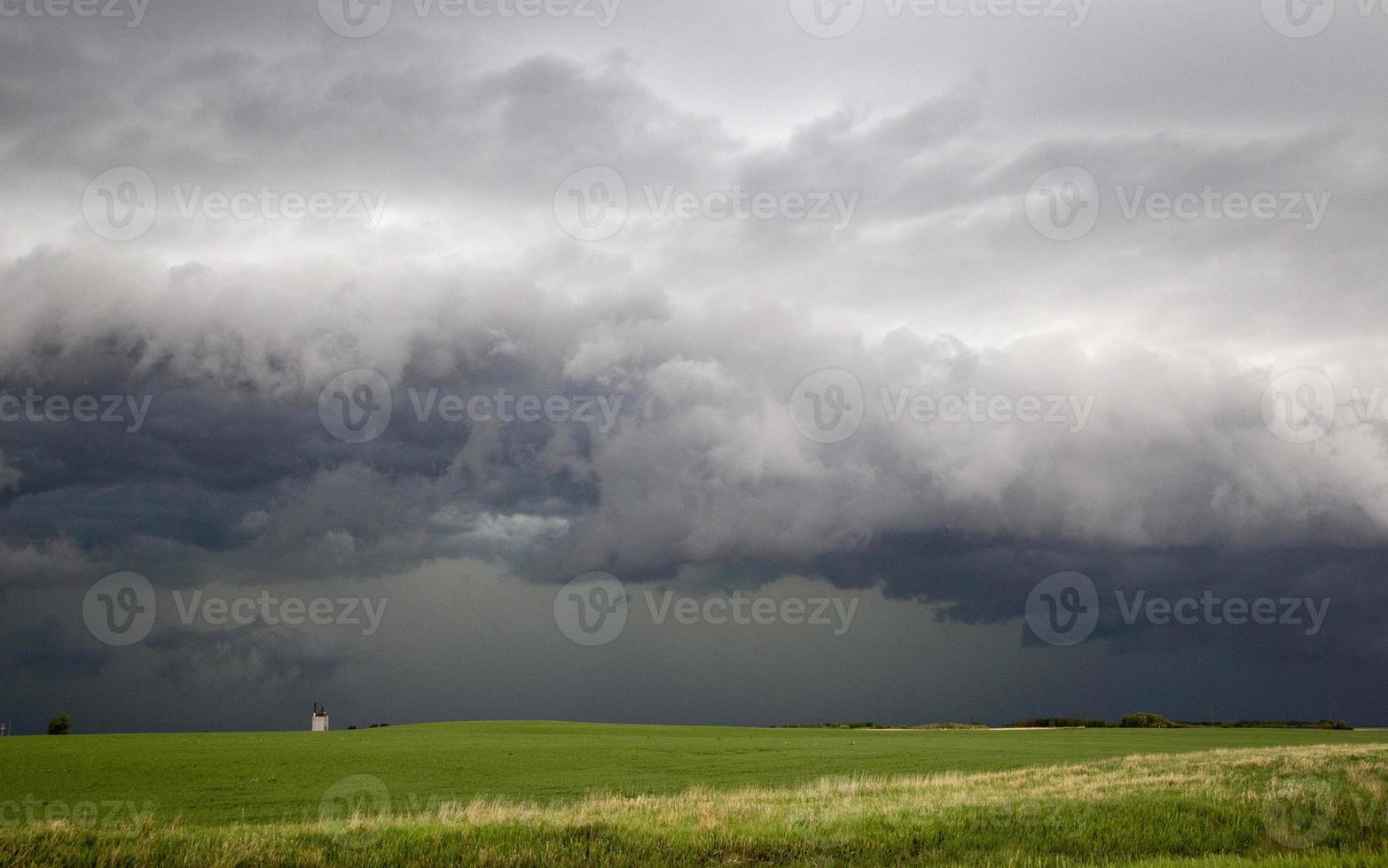 prairie onweerswolken canada foto