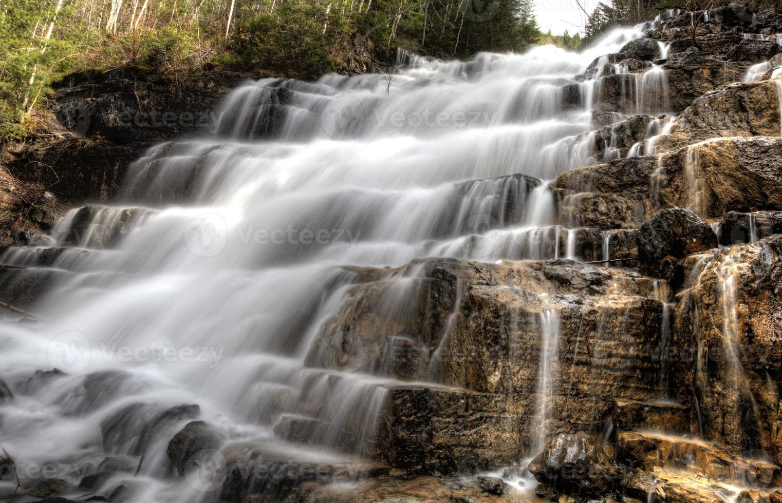 waterval gletsjer nationaal park foto