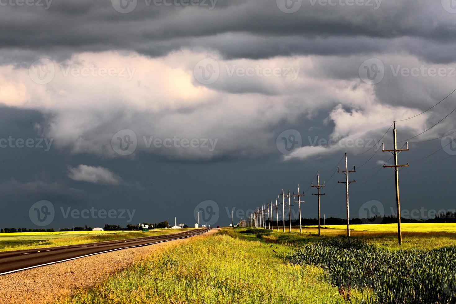 prairie onweerswolken foto