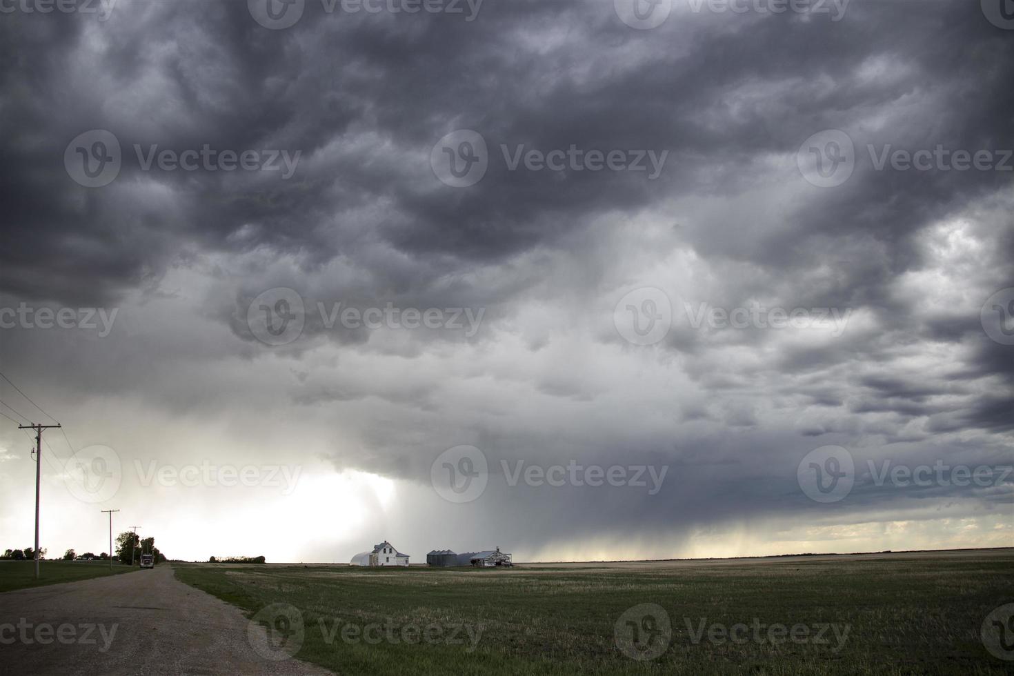 prairie onweerswolken canada foto