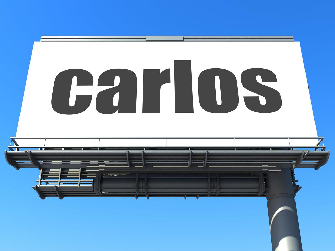 Carlos woord op billboard foto