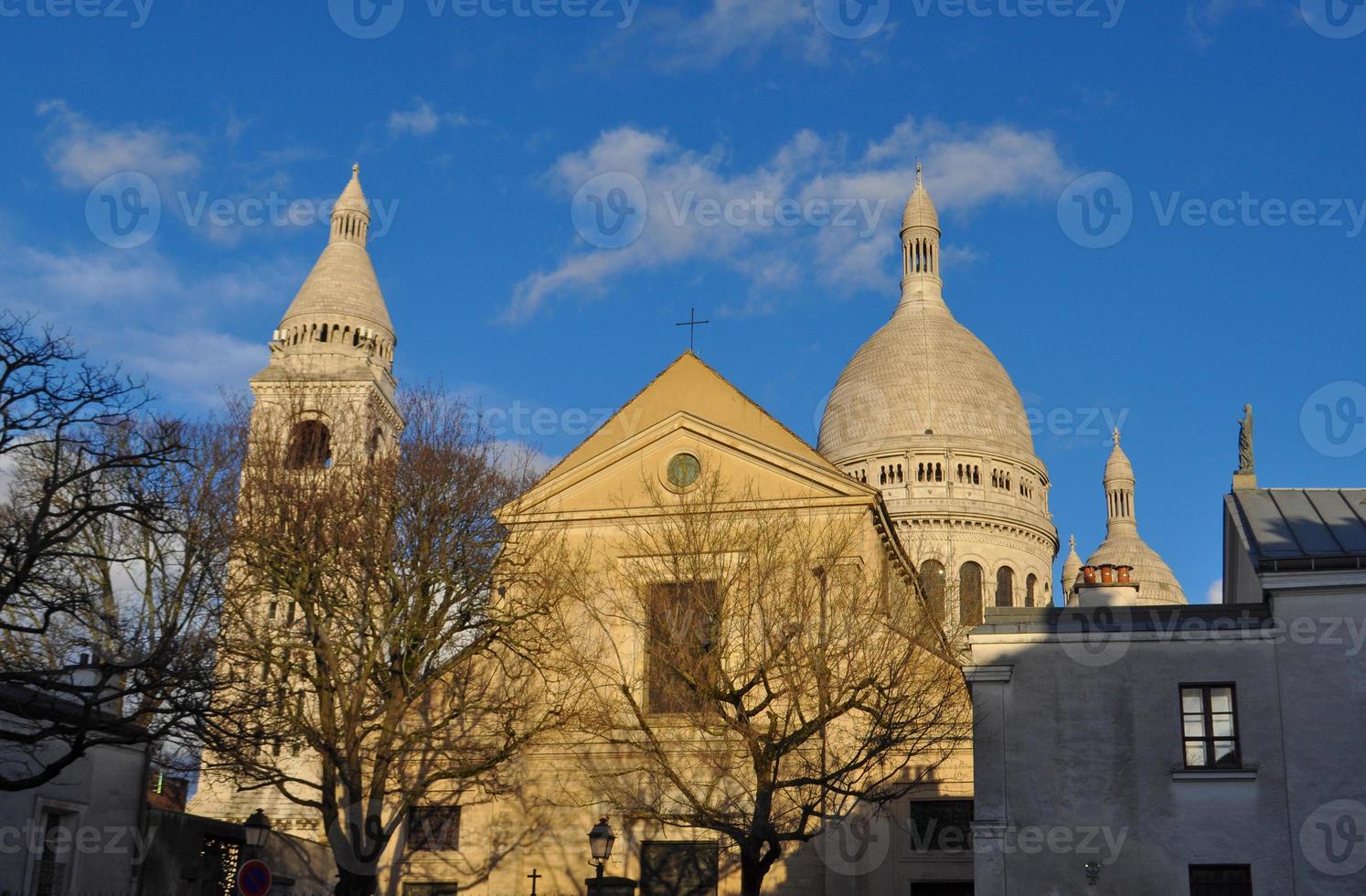 sacre coeur basiliek in parijs foto