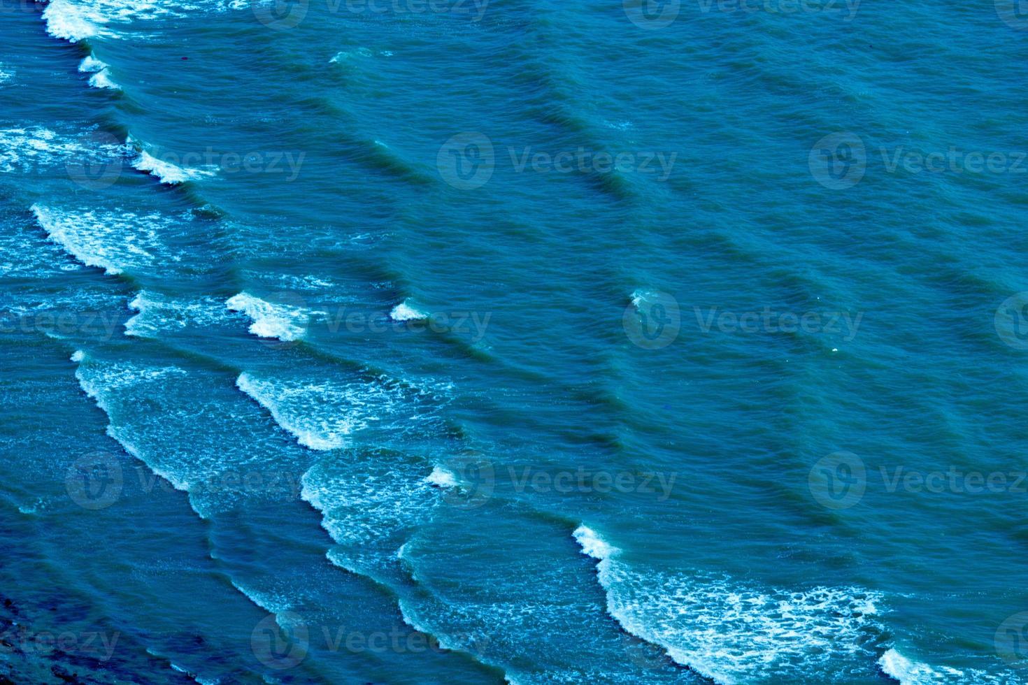textuur. blauwe golven in kanaal in thailand. foto