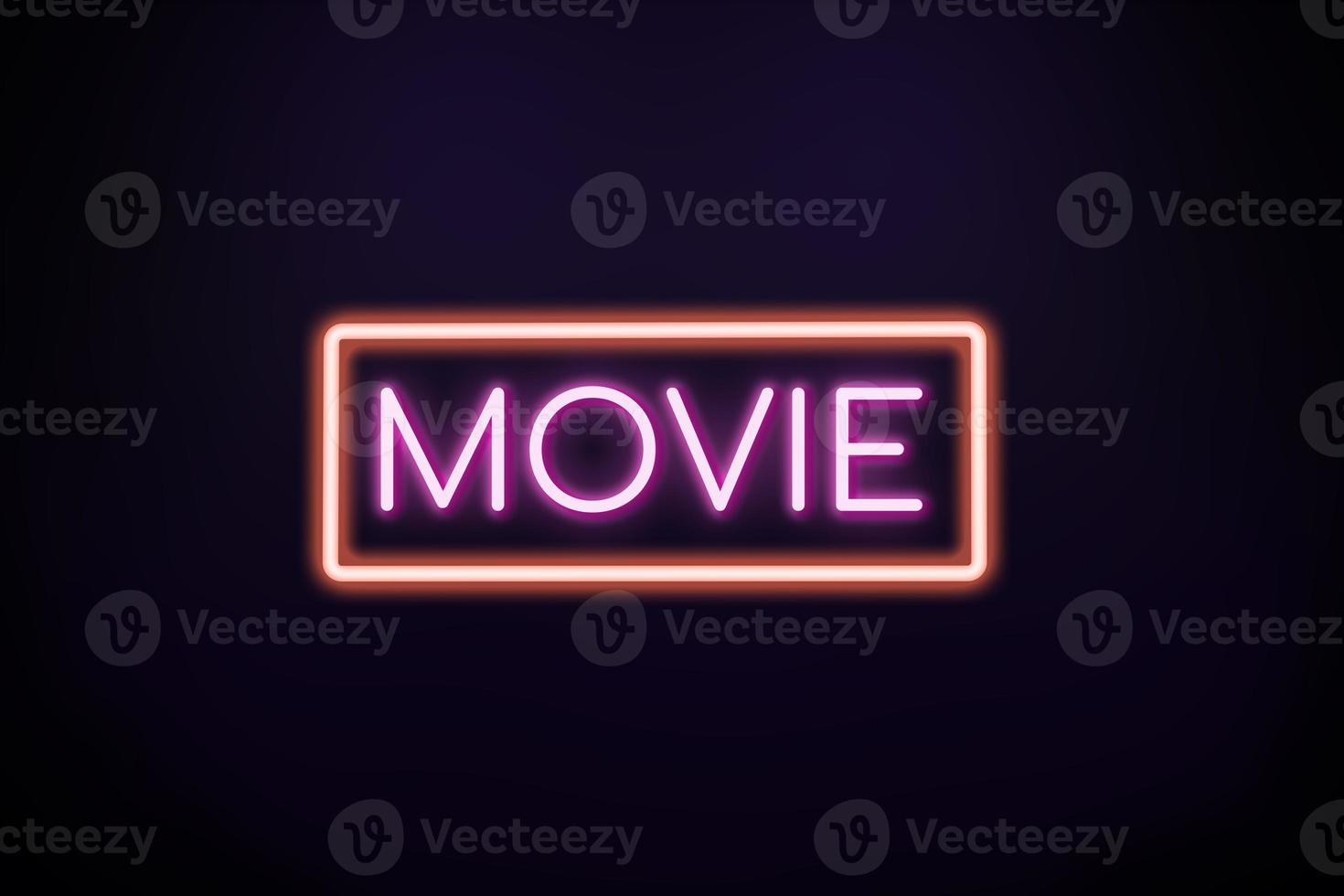 film neon banner. foto