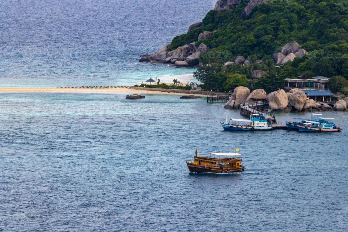 mooiste stranden. koh nang yuan strand in de buurt van koh tao koh in thailand surat thani. foto