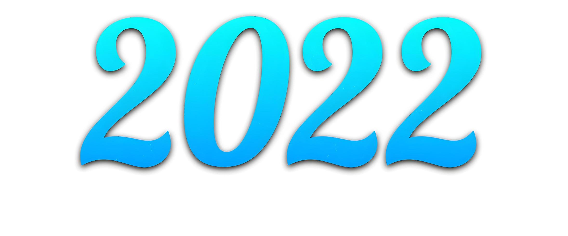 nieuw jaar 2022 creatief ontwerpconcept foto