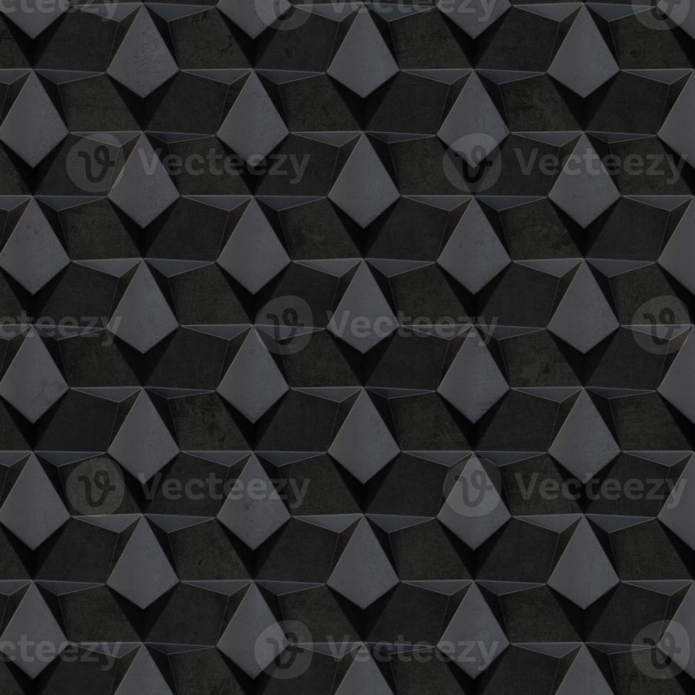 abstracte donkere zwarte metalen luxe stalen plaat textuur met geometrische futuristische glanzende metalen patroon op donker zwart. foto