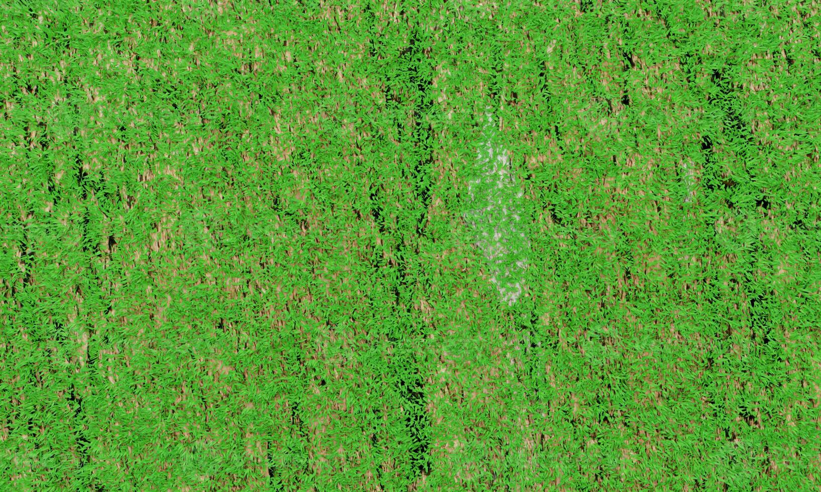 3D-rendering. groen gras gazon textuur achtergrond. bovenaanzicht foto