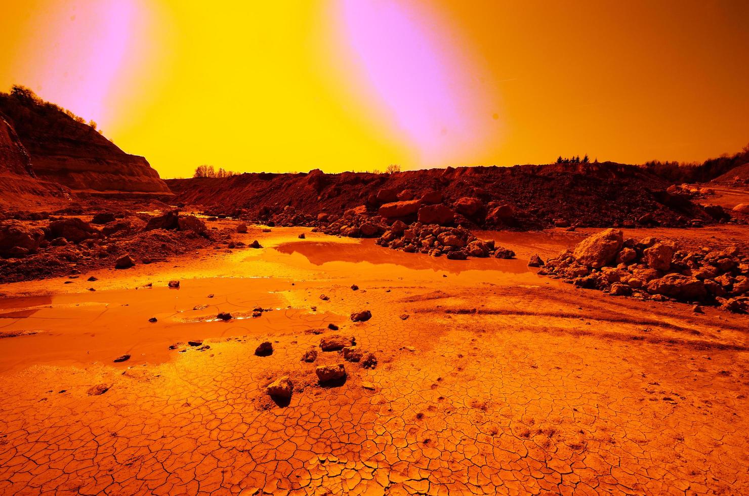 terrein zoals op mars foto