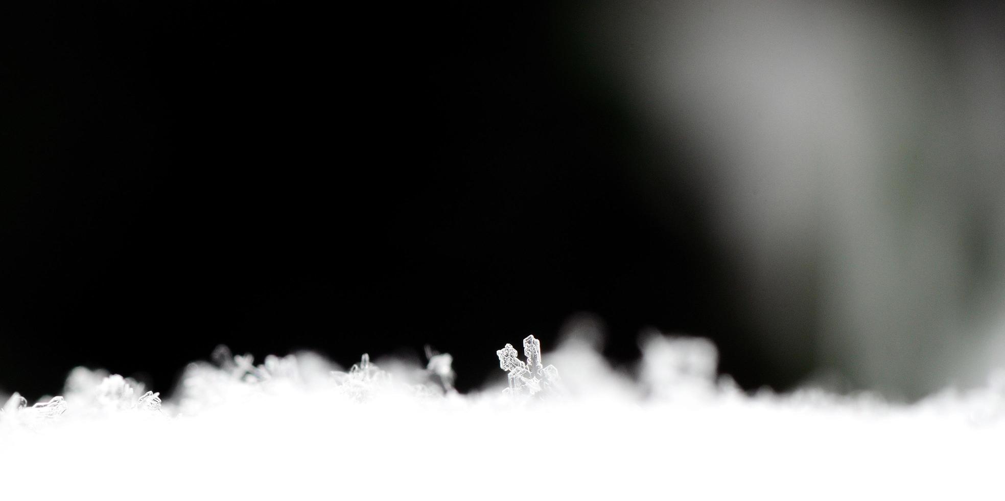 verborgen panorama sneeuwkristal foto