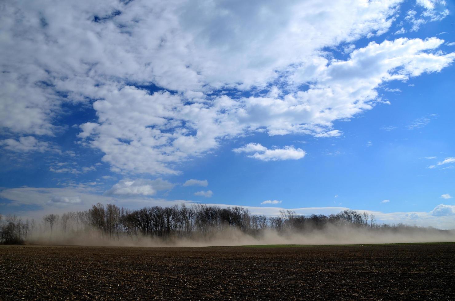 sterke zandstorm foto