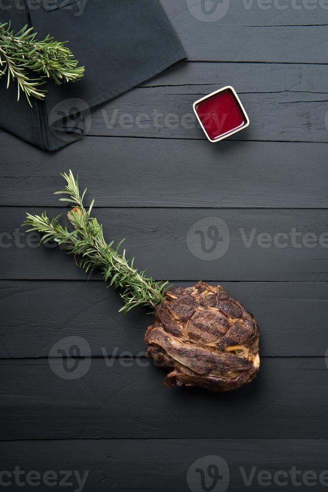 het eten, het uitzicht vanaf de top? foto