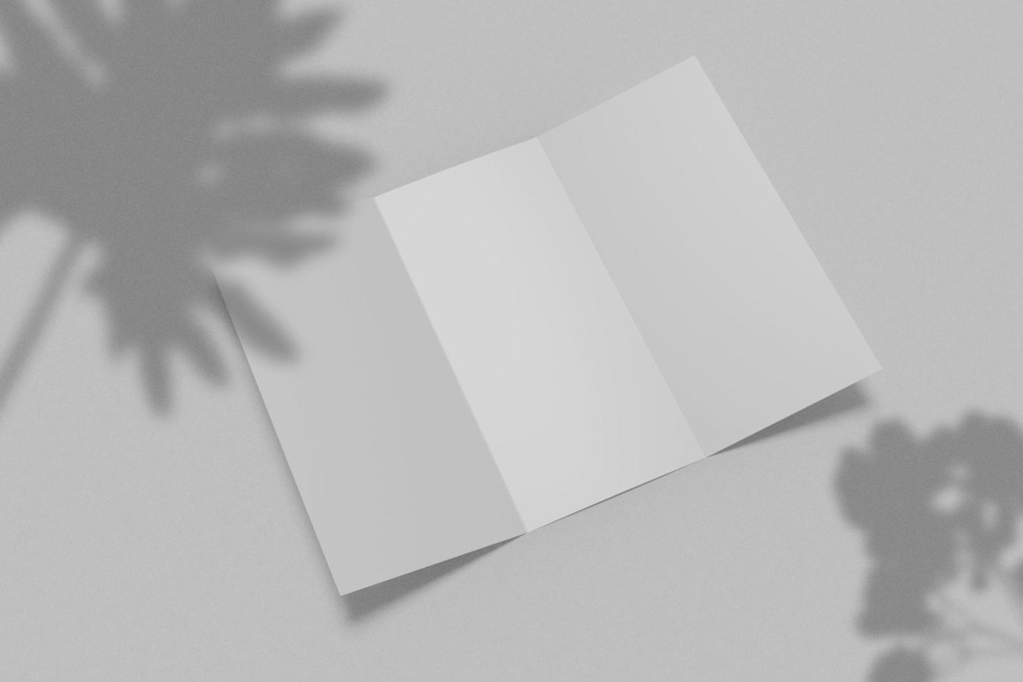 blanco driebladig a4-formaat foto