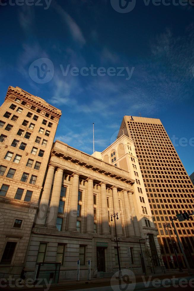 oude en nieuwe gebouwen in Winnipeg foto