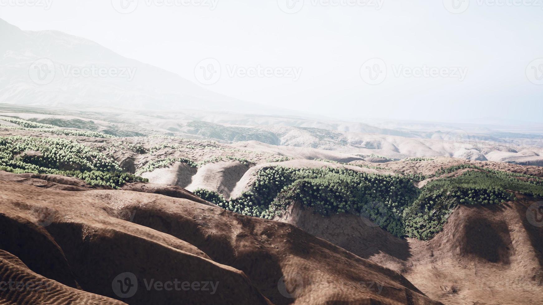 luchtfoto van de Saharawoestijn foto