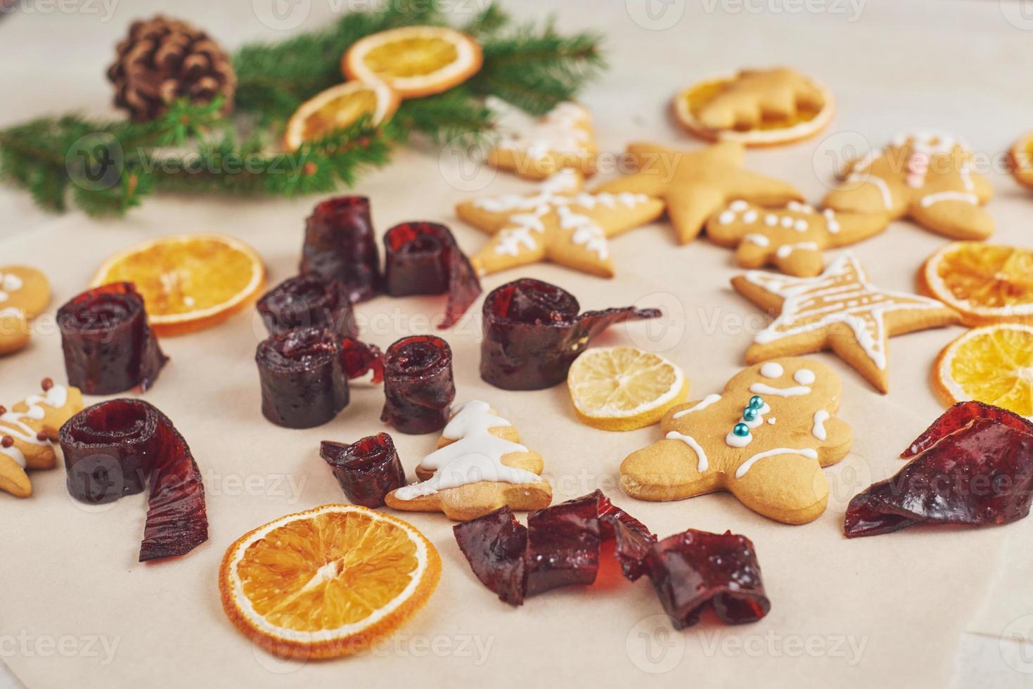 kersthoningkoekjes met sinaasappel foto