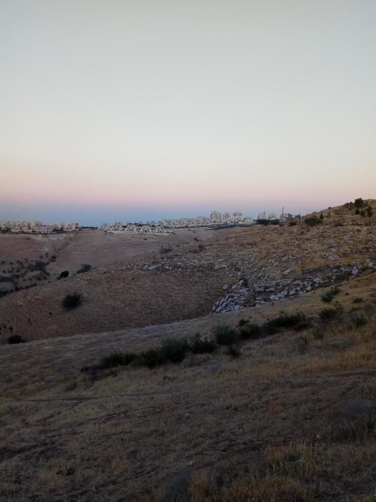 verbazingwekkende landschappen van Israël, uitzicht op het heilige land foto