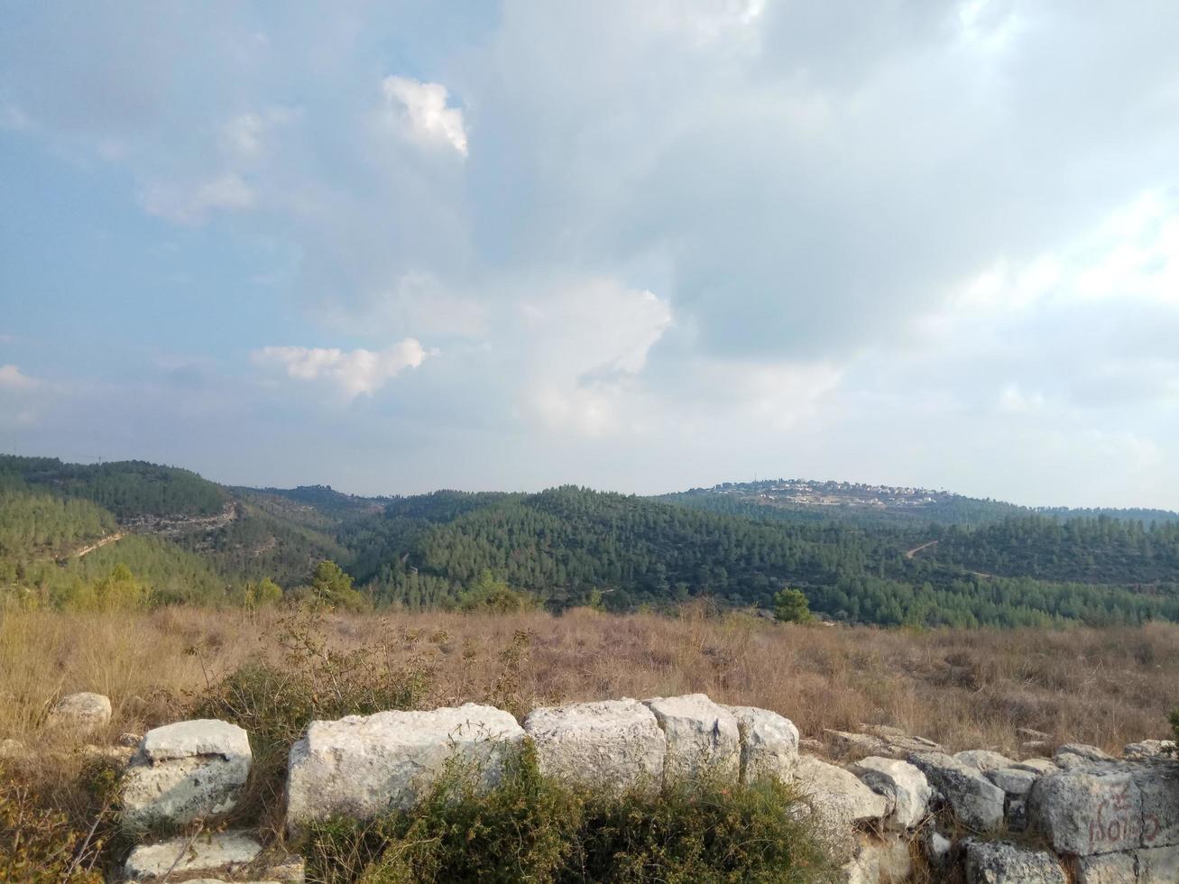 verbazingwekkende landschappen van Israël, uitzicht op het heilige land foto