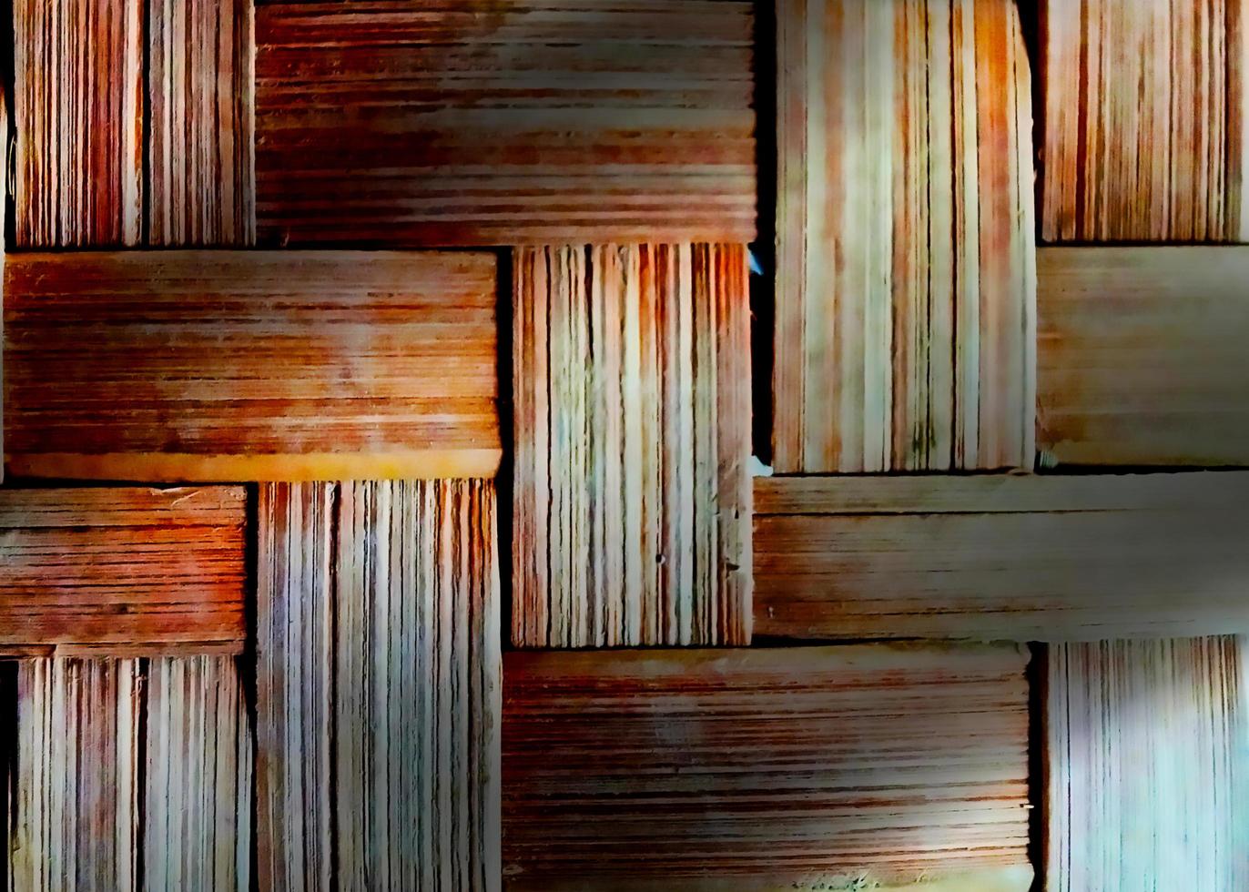geweven bamboe motief textuur achtergrond foto