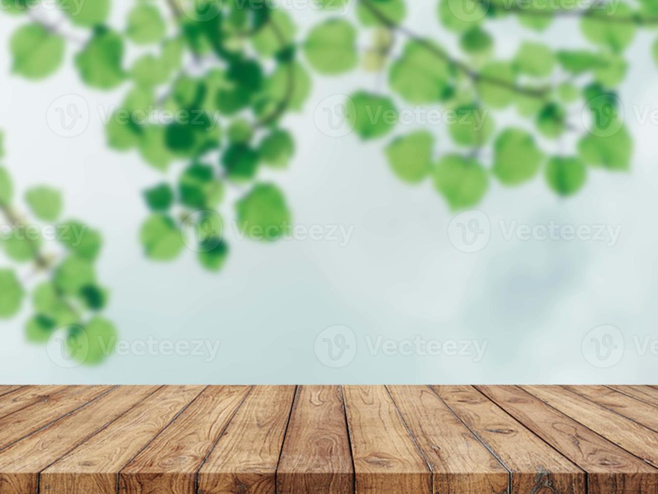 houten tafel achtergrond foto