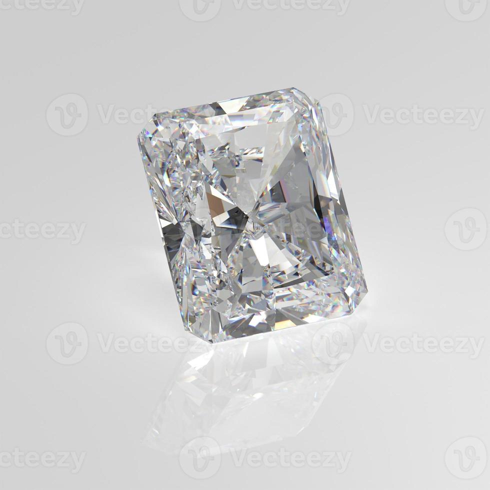 diamant edelsteen stralend 3d render foto