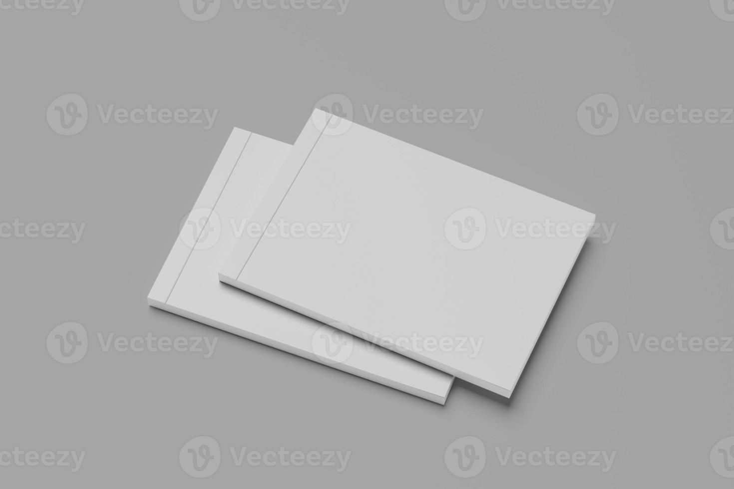 a4 tijdschrift brochure landschap blanco mockups foto